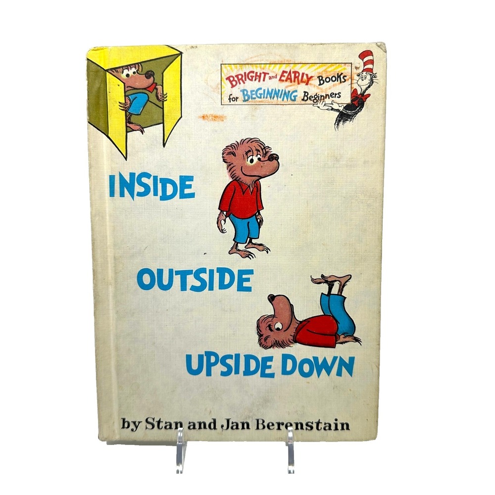 Berenstain Bears Inside Outside Upside Down 1968 HC Vintage Book Club Edition